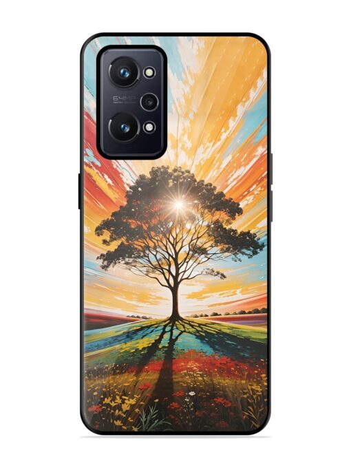 Abstract Tree Colorful Art Glossy Metal Phone Cover for Realme Gt Neo 2 Zapvi