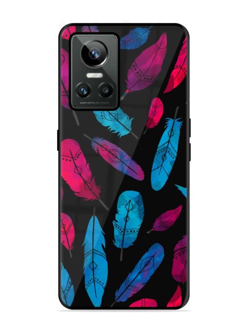 Feather Art Glossy Metal Phone Cover for Realme Gt Neo 3 Zapvi