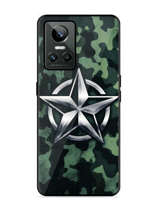 Indian Army Star Design Glossy Metal Phone Cover for Realme Gt Neo 3 Zapvi