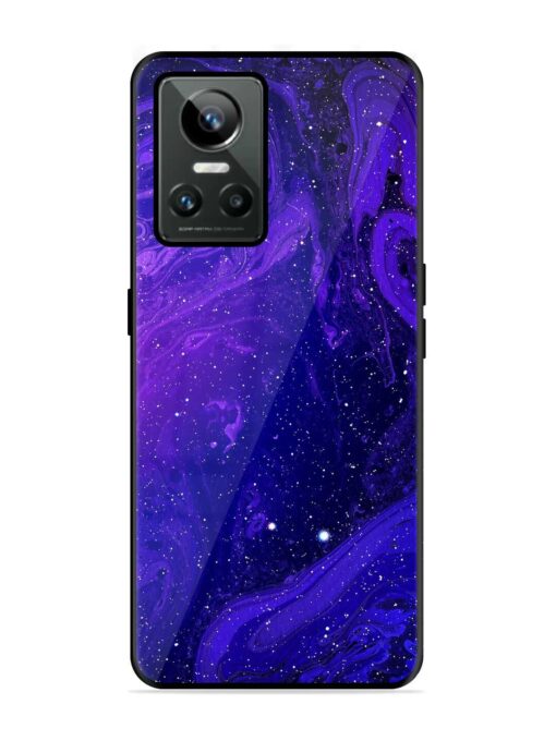 Galaxy Acrylic Abstract Art Glossy Metal Phone Cover for Realme Gt Neo 3