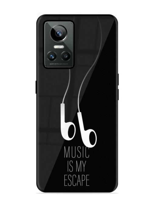 Music Is My Escape Glossy Metal Phone Cover for Realme Gt Neo 3 Zapvi