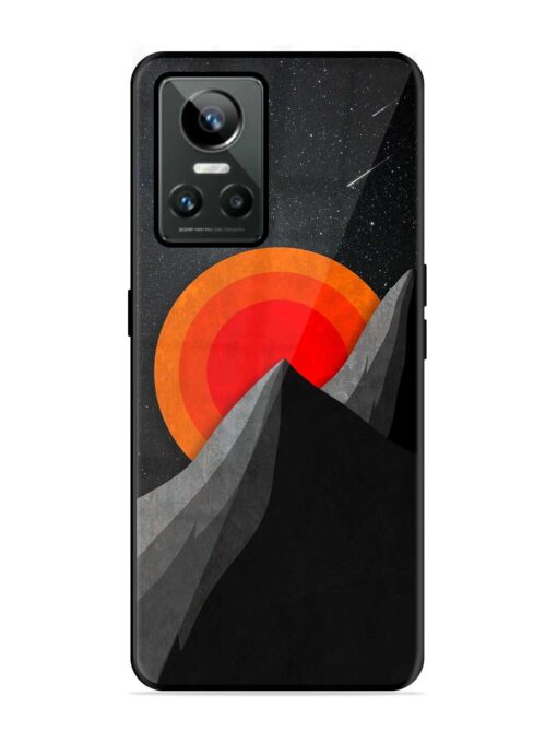 Black Mountain Glossy Metal Phone Cover for Realme Gt Neo 3