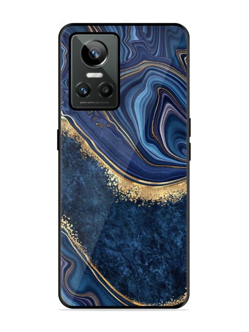 Abstract Background Blue Glossy Metal TPU Phone Cover for Realme Gt Neo 3 Zapvi