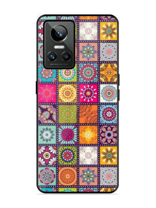 Seamless Pattern Vintage Glossy Metal Phone Cover for Realme Gt Neo 3 Zapvi