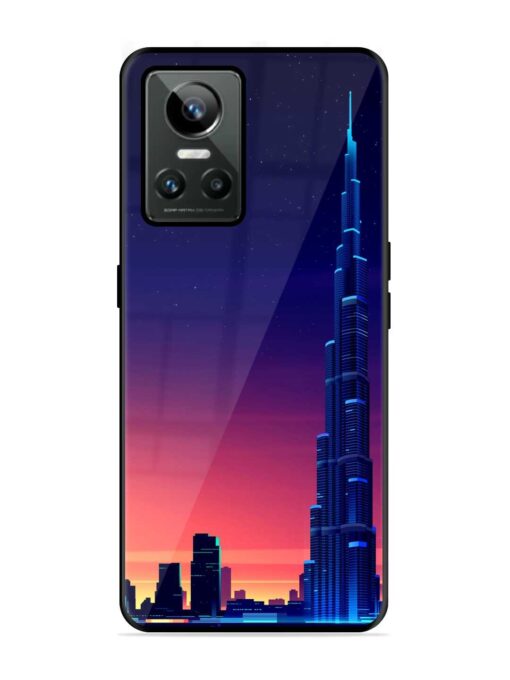 Burj Khalifa Abstract Glossy Metal Phone Cover for Realme Gt Neo 3 Zapvi