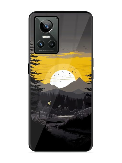 Sunset Vector Glossy Metal Phone Cover for Realme Gt Neo 3 Zapvi