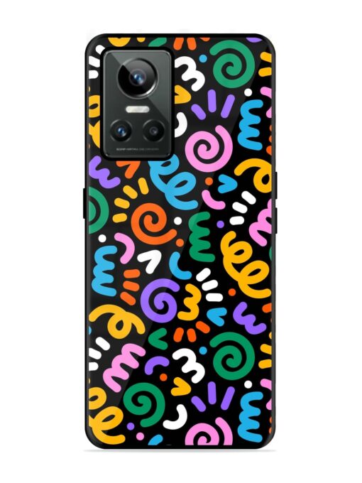 Colorful Seamless Vector Glossy Metal Phone Cover for Realme Gt Neo 3