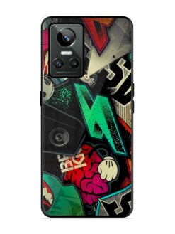 Graffiti Art Glossy Metal Phone Cover for Realme Gt Neo 3