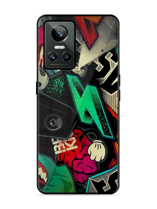 Graffiti Art Glossy Metal Phone Cover for Realme Gt Neo 3 Zapvi