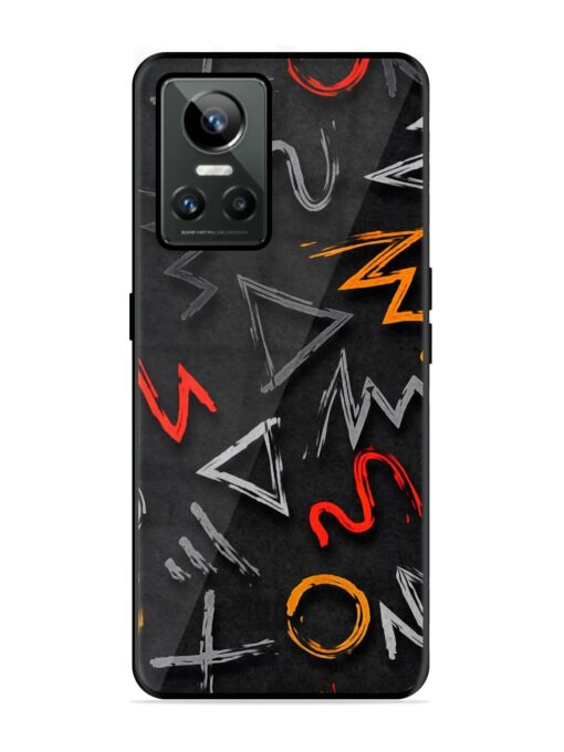 Grungy Graffiti Glossy Metal Phone Cover for Realme Gt Neo 3