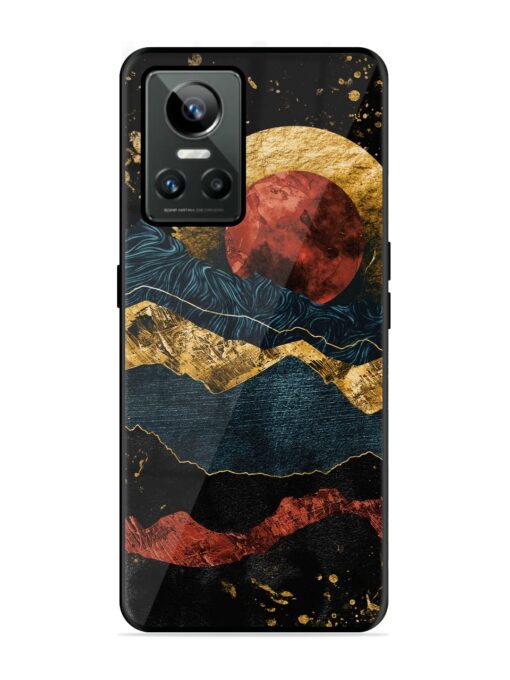 Gold Painting View Glossy Metal Phone Cover for Realme Gt Neo 3 Zapvi