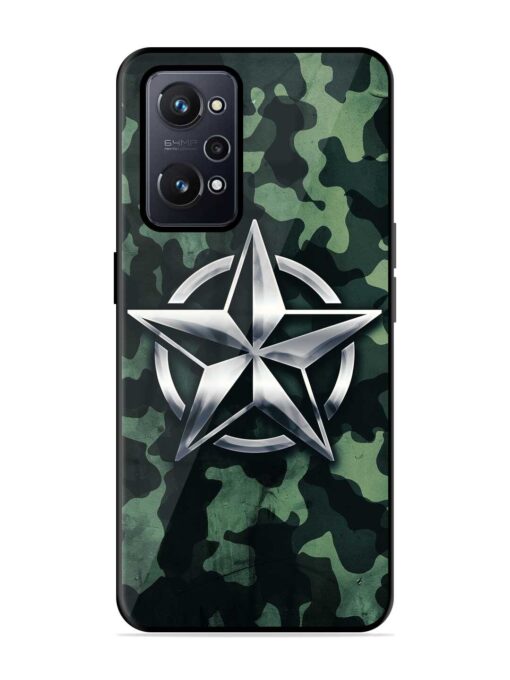 Indian Army Star Design Glossy Metal Phone Cover for Realme Gt Neo 3T Zapvi