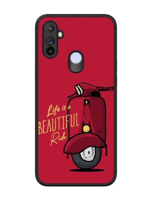 Life Is Beautiful Rides Glossy Metal Phone Cover for Realme Narzo 10A Zapvi