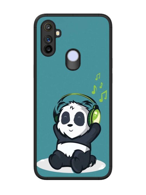 Music Panda Glossy Metal Phone Cover for Realme Narzo 10A