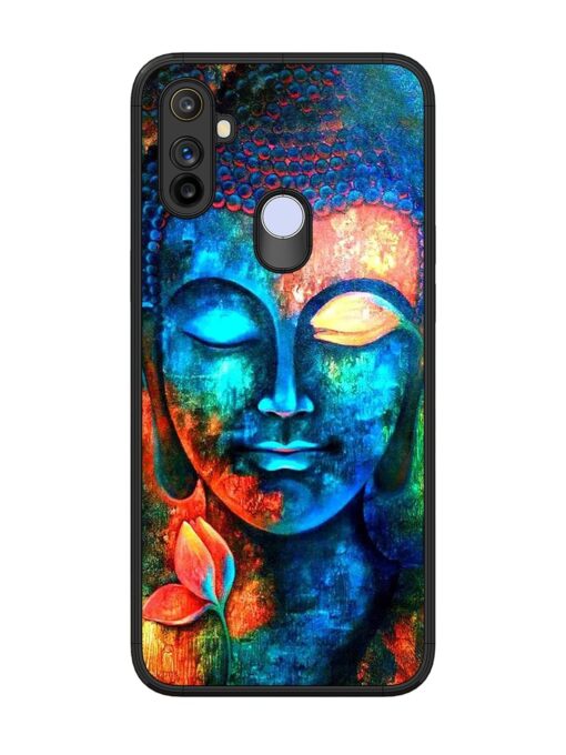 Buddha Painting Glossy Metal Phone Cover for Realme Narzo 10A