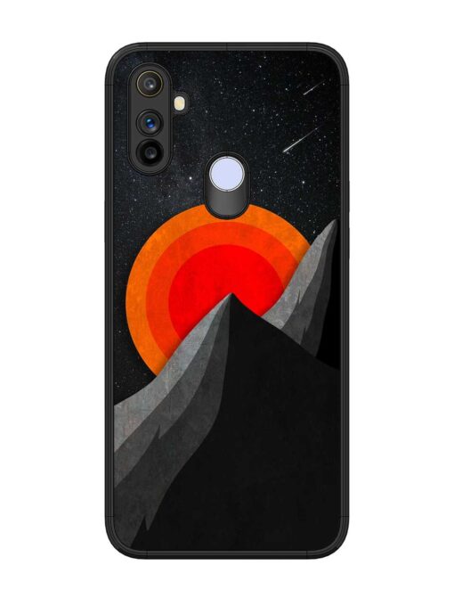 Black Mountain Glossy Metal Phone Cover for Realme Narzo 10A