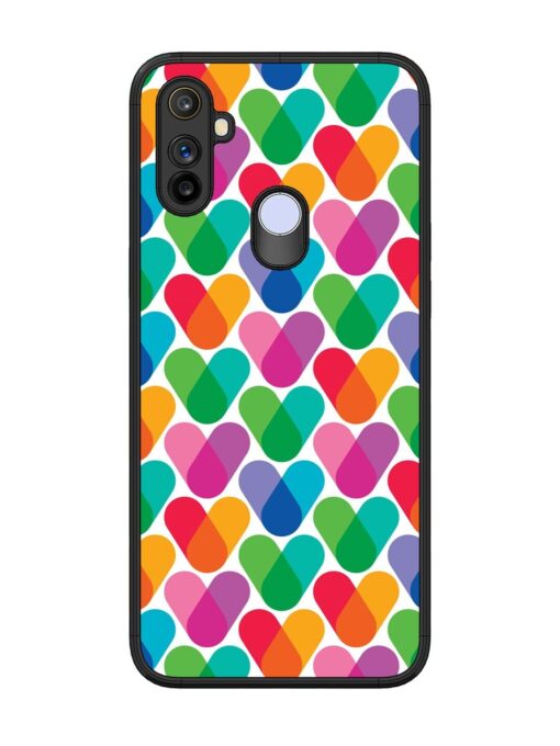 Overlapping Colors Colorful Glossy Metal TPU Phone Cover for Realme Narzo 10A Zapvi