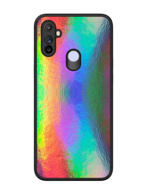 Colorful Holographic Background Glossy Metal TPU Phone Cover for Realme Narzo 10A