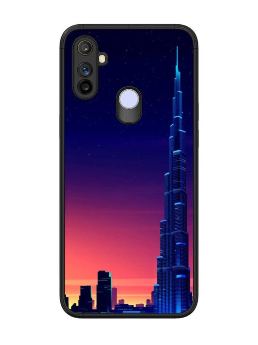 Burj Khalifa Abstract Glossy Metal Phone Cover for Realme Narzo 10A Zapvi