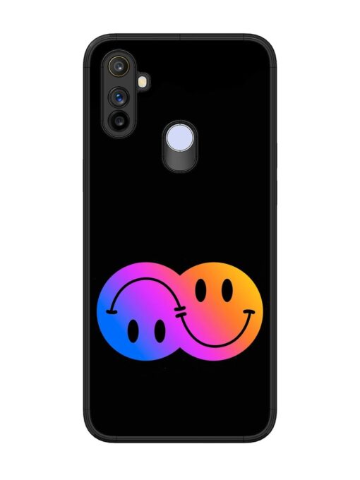 Gradient Smile Art Glossy Metal TPU Phone Cover for Realme Narzo 10A