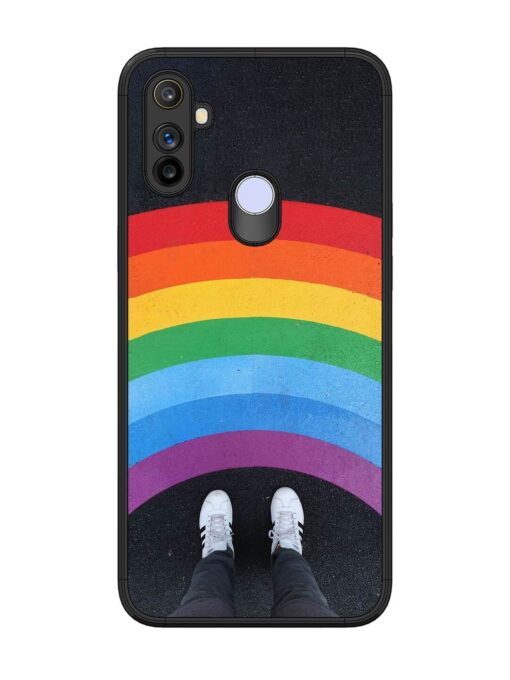 Legs Rainbow Glossy Metal TPU Phone Cover for Realme Narzo 10A