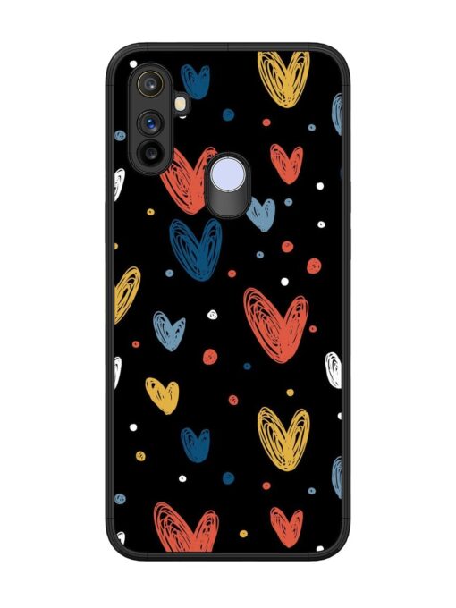 Happy Valentines Day Glossy Metal TPU Phone Cover for Realme Narzo 10A Zapvi