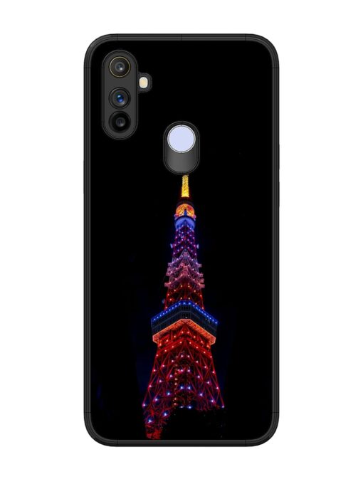 Eiffel Tower Night View Glossy Metal Phone Cover for Realme Narzo 10A