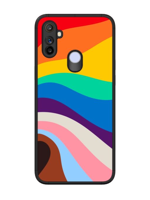 Minimal Pride Art Glossy Metal Phone Cover for Realme Narzo 10A