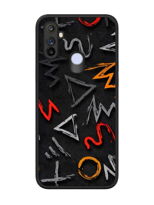 Grungy Graffiti Glossy Metal Phone Cover for Realme Narzo 10A