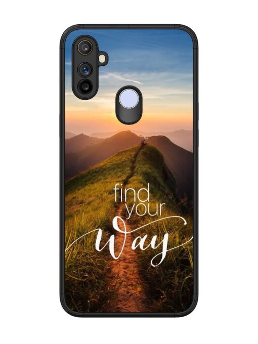 Find Your Way Glossy Metal Phone Cover for Realme Narzo 10A