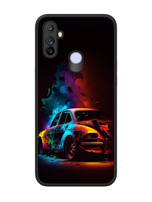 High Classic Car Art Glossy Metal Phone Cover for Realme Narzo 10A