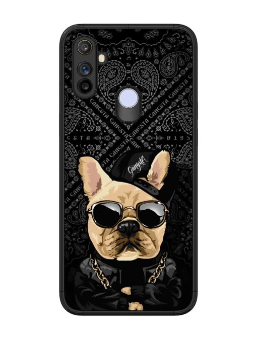 Gangsta Cool Sunmetales Dog Glossy Metal Phone Cover for Realme Narzo 10A Zapvi