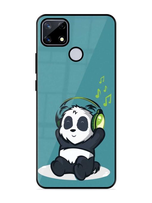 Music Panda Glossy Metal Phone Cover for Realme Narzo 20 Zapvi