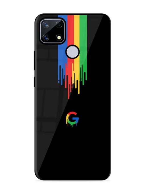 Google Logo Glossy Metal Phone Cover for Realme Narzo 20 Zapvi