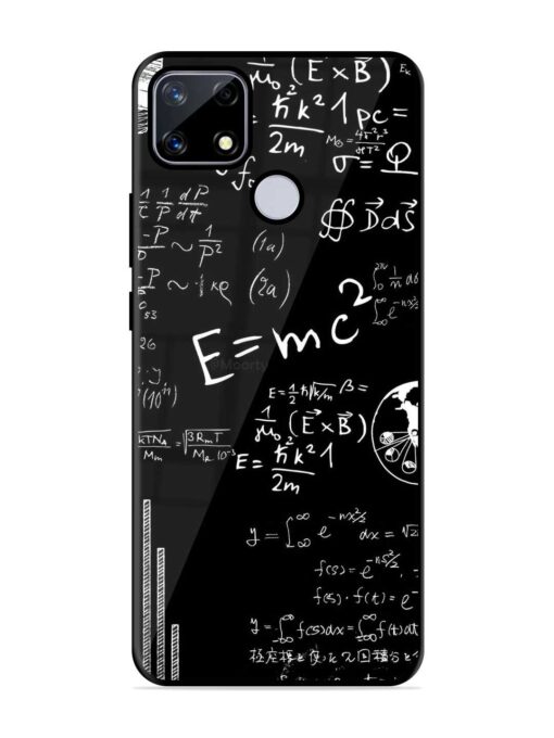 E=Mc2 Mass?Energy Equivalence Glossy Metal Phone Cover for Realme Narzo 20 Zapvi