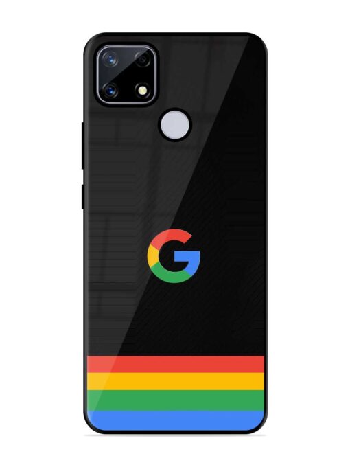 Google Logo Art Glossy Metal Phone Cover for Realme Narzo 20 Zapvi