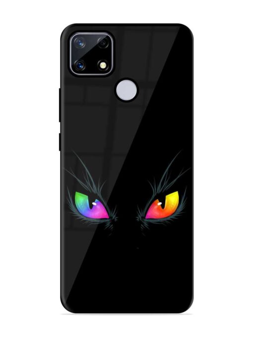 Cat Eyes Glossy Metal Phone Cover for Realme Narzo 20 Zapvi