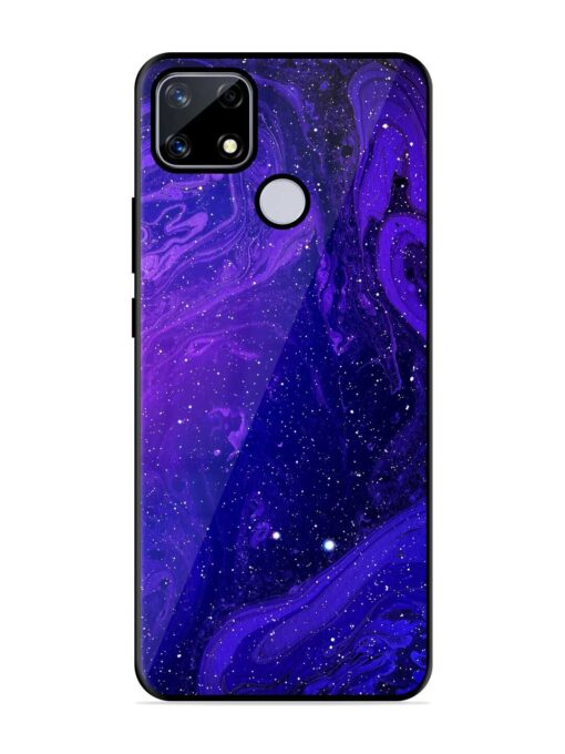 Galaxy Acrylic Abstract Art Glossy Metal Phone Cover for Realme Narzo 20 Zapvi