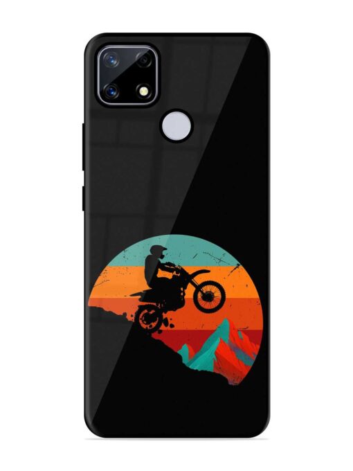 Mountain Bike Glossy Metal Phone Cover for Realme Narzo 20 Zapvi