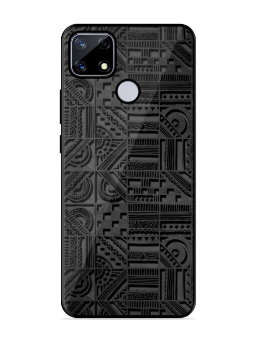 Seamless Pattern Glossy Metal Phone Cover for Realme Narzo 20