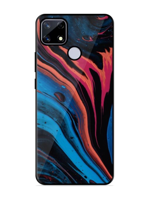 Liquefied Art Glossy Metal TPU Phone Cover for Realme Narzo 20