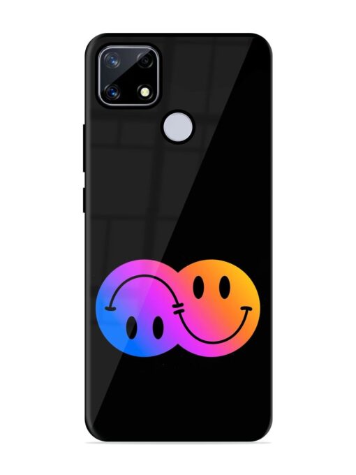 Gradient Smile Art Glossy Metal TPU Phone Cover for Realme Narzo 20 Zapvi