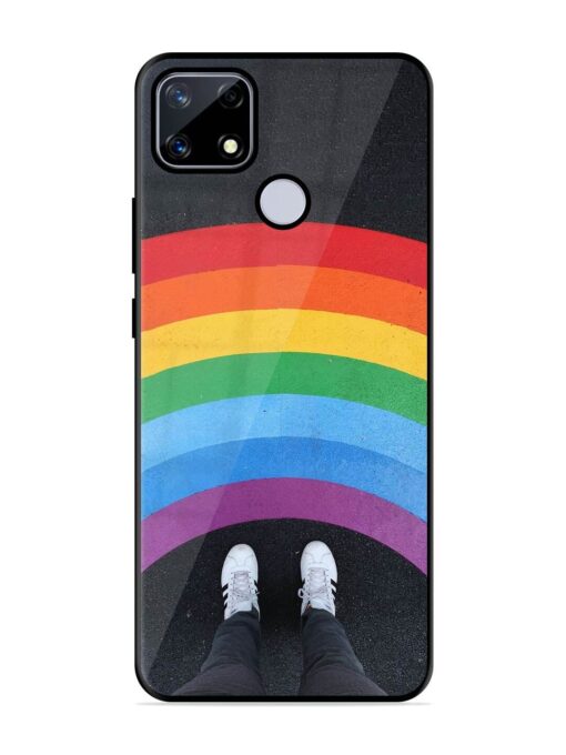 Legs Rainbow Glossy Metal TPU Phone Cover for Realme Narzo 20 Zapvi