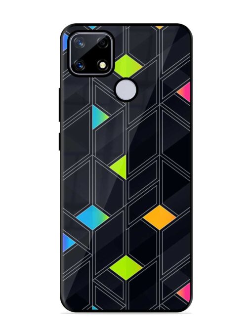 Abstract Mosaic Seamless Glossy Metal Phone Cover for Realme Narzo 20