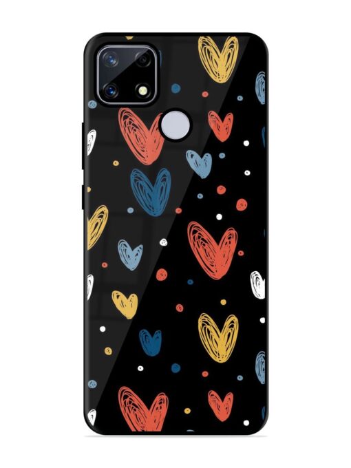 Happy Valentines Day Glossy Metal TPU Phone Cover for Realme Narzo 20 Zapvi