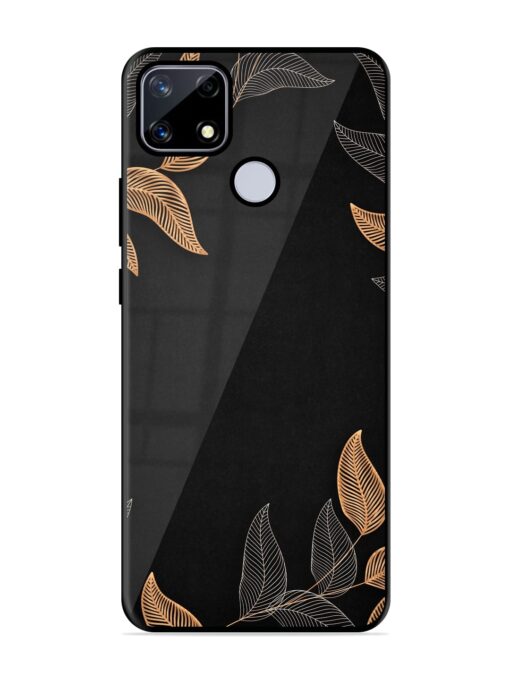 Foliage Art Glossy Metal Phone Cover for Realme Narzo 20