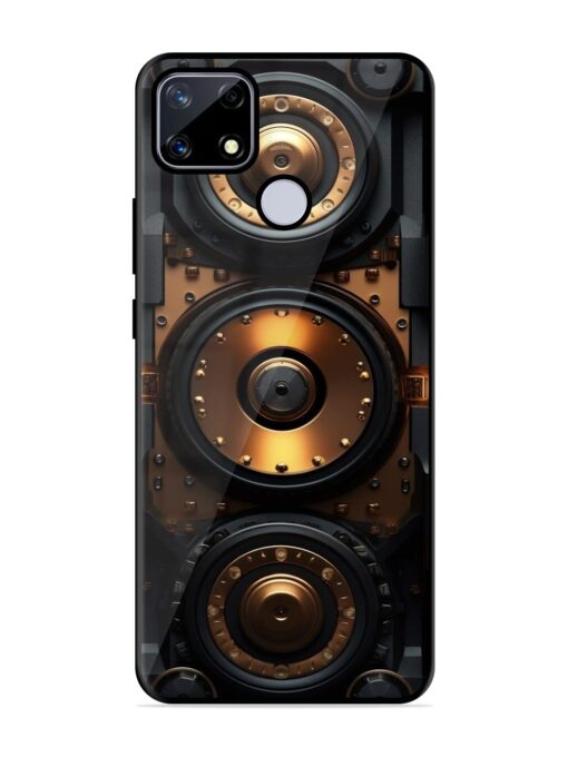 Sound Box Glossy Metal Phone Cover for Realme Narzo 20