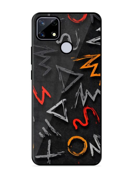 Grungy Graffiti Glossy Metal Phone Cover for Realme Narzo 20 Zapvi