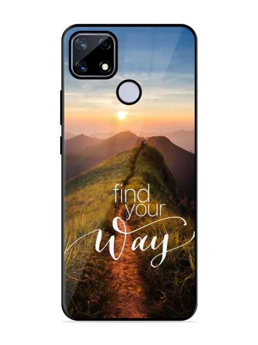 Find Your Way Glossy Metal Phone Cover for Realme Narzo 20