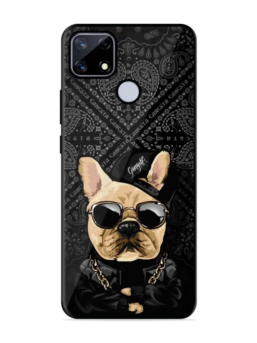 Gangsta Cool Sunmetales Dog Glossy Metal Phone Cover for Realme Narzo 20